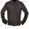 Charcoal Men’s Leather Jacket | Sleek & Modern Style